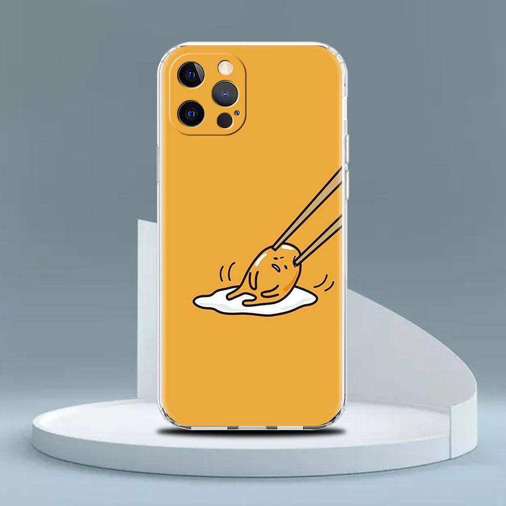 Gudetama Clear Case For Apple iPhone 14 11 13 12 Pro 7 8 Plus XR X XS Max 6 6S 14Pro Silicone Phone Cover