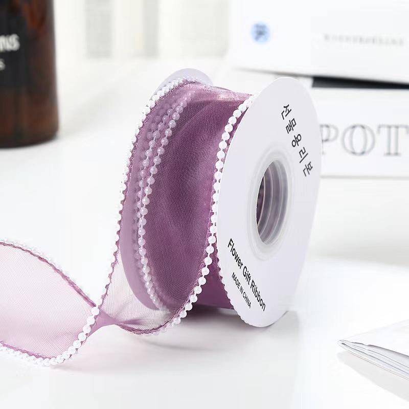 Valentine's Day Korean Fishtail Yarn Ribbon for DIY Flower Bouquets and Cake Decorations