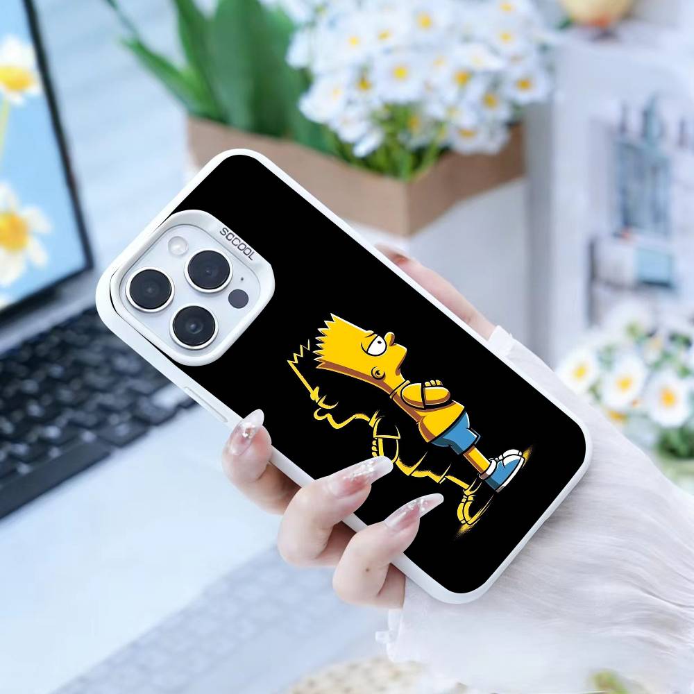 Anime T-The S-Simpsons-s  Phone Case For iPhone 16,15,14,13,12,17,Pro,MAX white Matte Shockproof Cover