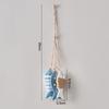 Mediterranean Style Wooden Ocean Animal With Jute Rope Wall Pendants Home Decoration For Nautical Themed Eco-Friendly Ornament