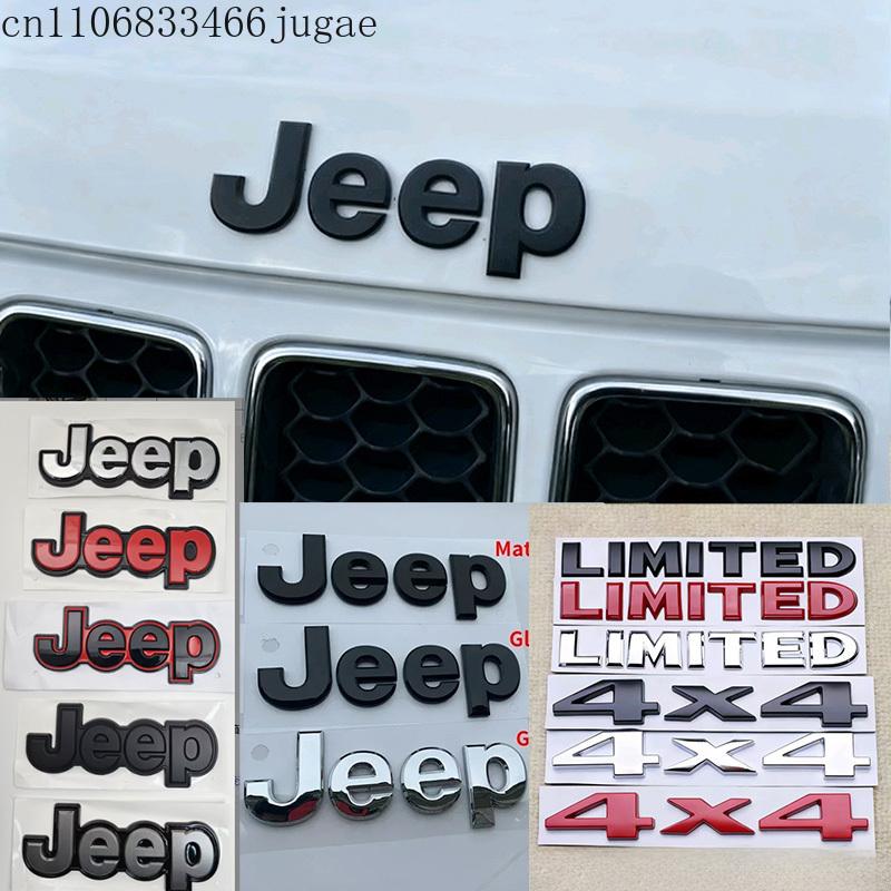 Car Front Rear LIMITED 4X4 Logo Auto Grille Emblem Sticker Accessories For Jeep Renegade Compass Grand Cherokee Wrangler Rubicon