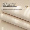 Cotton-Linen Blend Couch Seat Cover Non-slip Sofa Backrest Cover Couch Protector  for Living Room