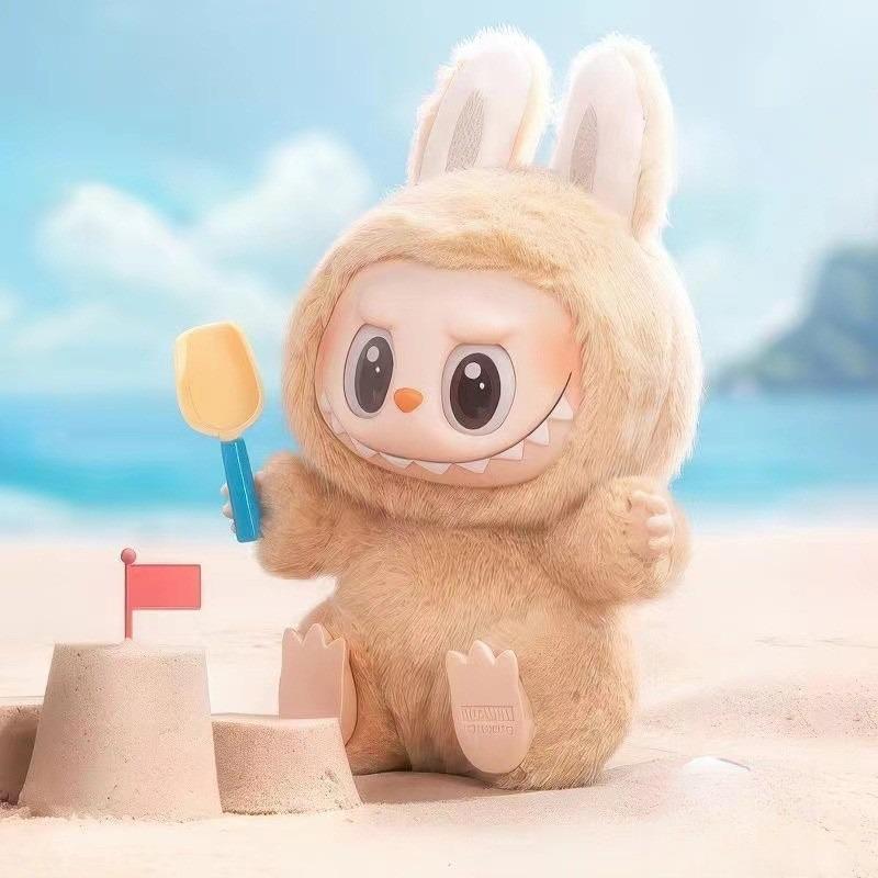 LABUBU versione cinese Serie Macaron Bubble Divertenti bambole di peluche in vinile con la faccia a scatola cieca