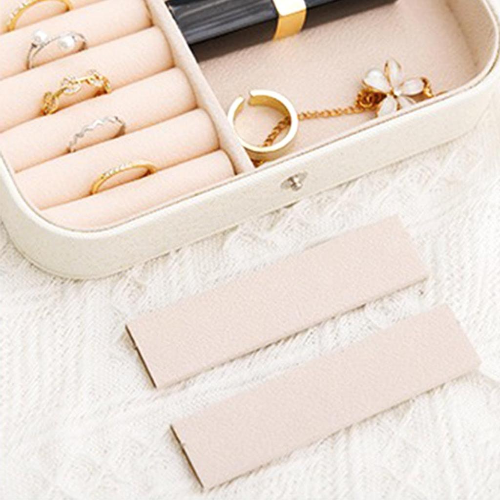 Travel Jewelry Box, Small Jewelry Organizer Boxes For Women Girls, 2 Layer Travel Jewlery Case