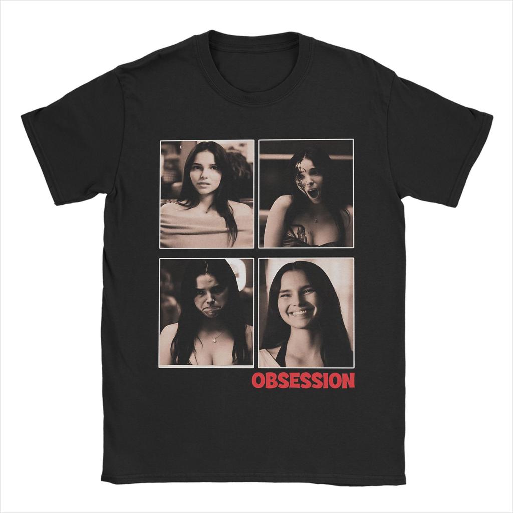 Obsession Film Horreur Vintage T-shirt Pour Unisexe Unisexe 100% Coton T-shirts Loisirs Col Rond T-shirt Manches Courtes Vêtements