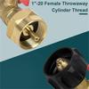 Propane Refill Adapter with Valves Pressure Gauge Easy to Use Durable Adapter