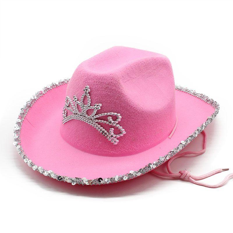 Sparkling Cowboy Hat Western Jazz Carnival Cowboy Hat Silver Edge Ball Dick Cowboy Hat