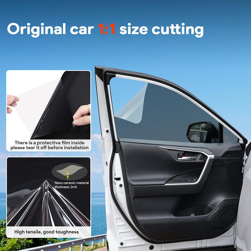 For Toyota RAV4 RAV 4 5th -2024 Pre-Cut Car Window Privacy Tint Film Auto Sticker Foils ceramic solar UV Protector film