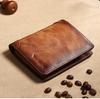 Men Genuine Leather  Wallet  Credit Business Card Holders Vintage Brown