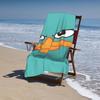 Perry das Schnabeltier Strandtuch Einseitiger Druck Weiches Mikrofaser-Saugfähiges Handtuch Für Pool Strand Badezeit Spielerisches Cartoon-Geschenk