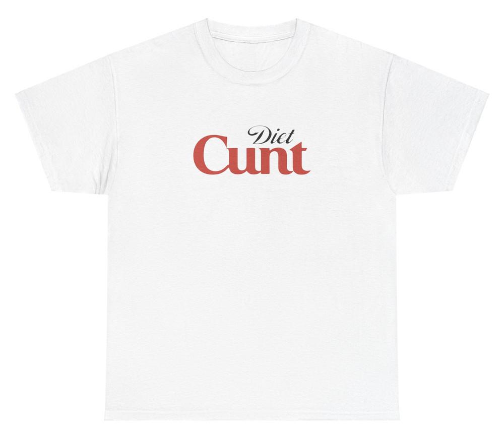 

Diet C*nt T Shirt Funny Diet Coke Silly Soda Humor Y2K Meme Inappropriate Tee Unisex T-Shirt XXXXL