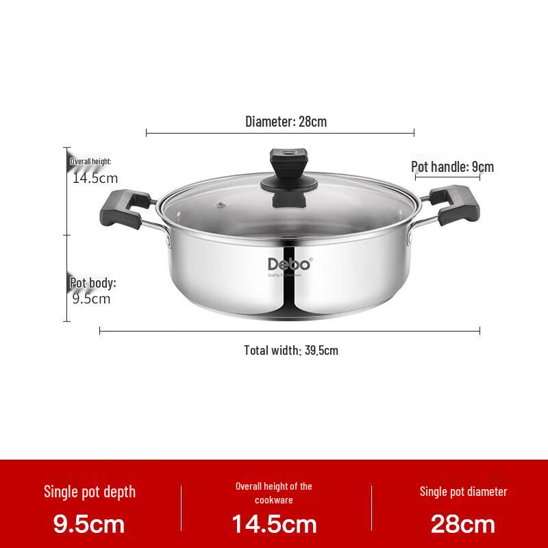 Debo Vera 28cm Stainless Steel Soup Pot