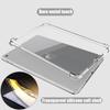 2 I 1 Nettbrettdeksel med glass for ipad Air 1 2 9.7 tommer 2017 2018 for ipad 2 3 4 mini 1 2 3 4 5 6 10.2 tommer 7 8 9. generasjon Pro 11 Silikon myk TPU Airbag deksel