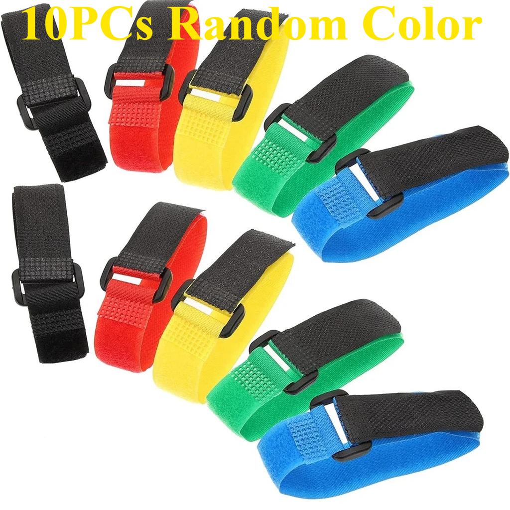 10/20PCs Fishing Rod Tie Strap - Hook & Loop Suspender Fastener for Outdoor Fishing Tools 7.87IN