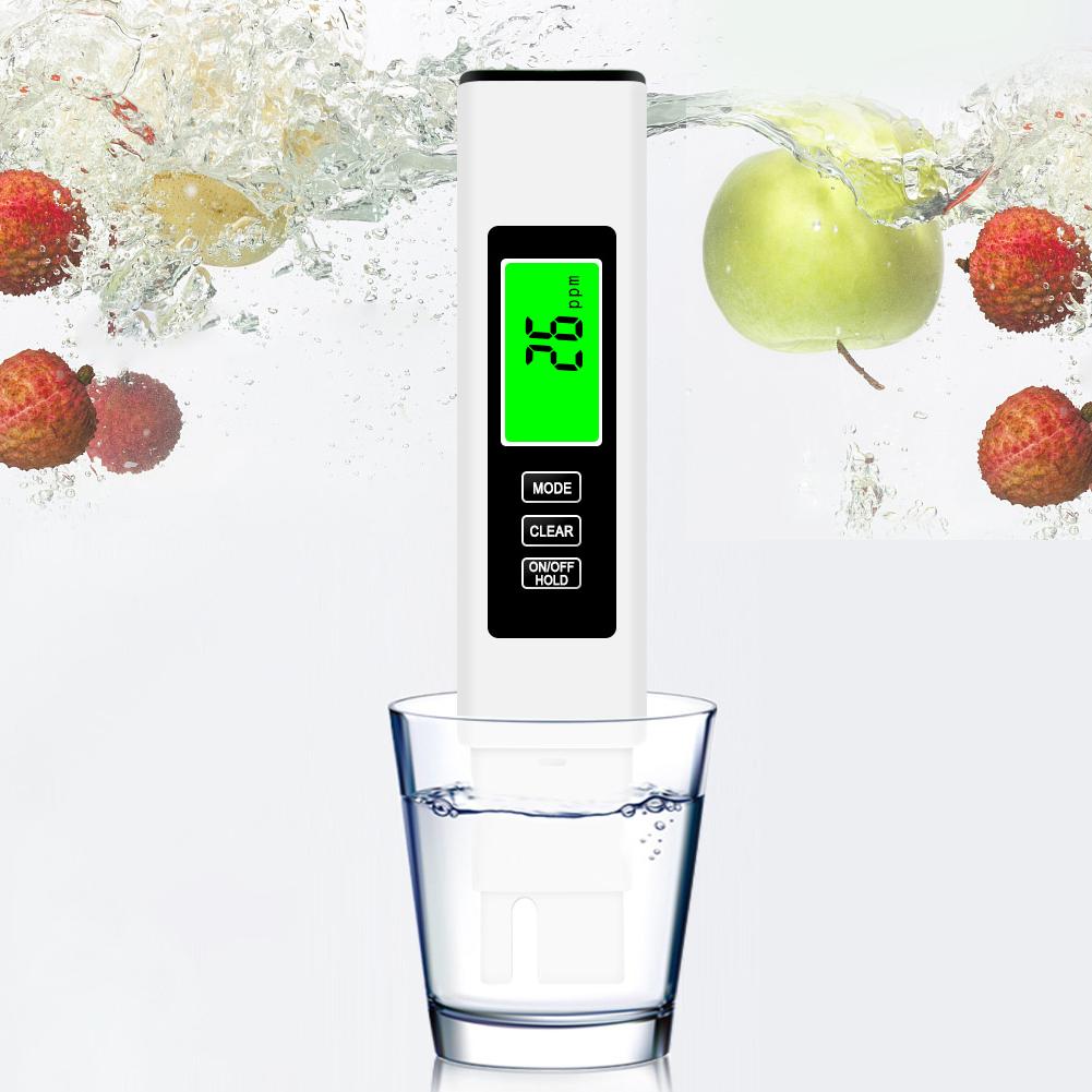4 In 1 Digital Water Tester TDS Meter Backlit LCD Display TDS EC & Temperature(°C °F) Meter for Pools Drinking Water Aquariums