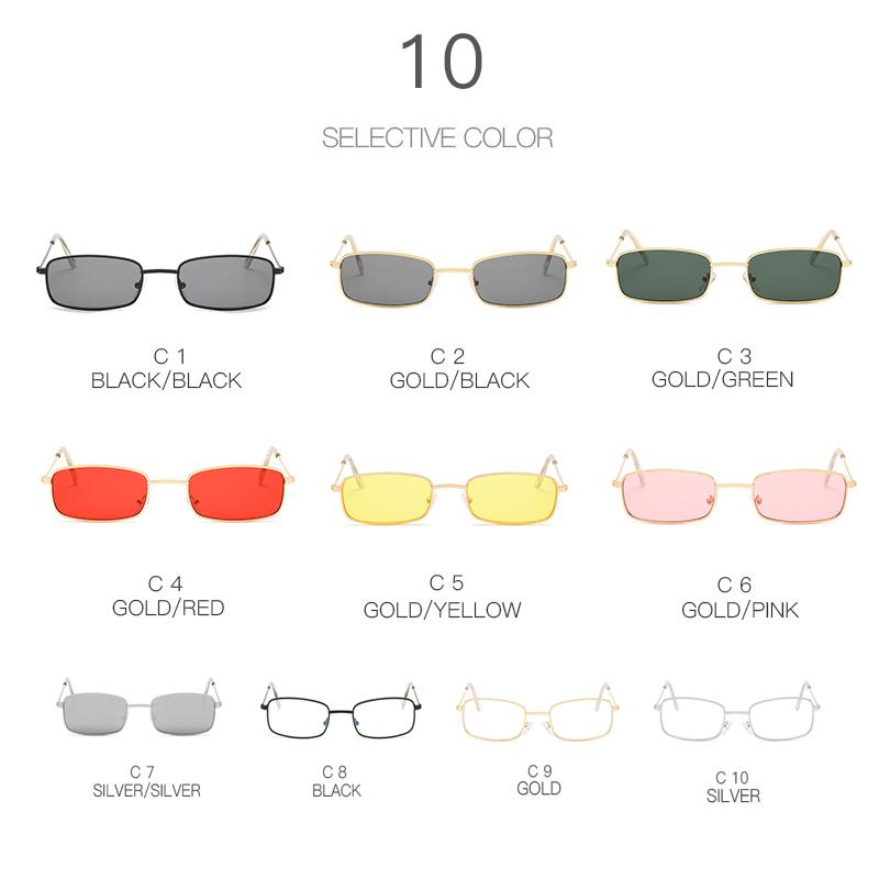 Fashion Trend Retro Sunglasses Square Ladies Small Square Shade Glasses Personality Women Korean Street Shot Sunglasses
