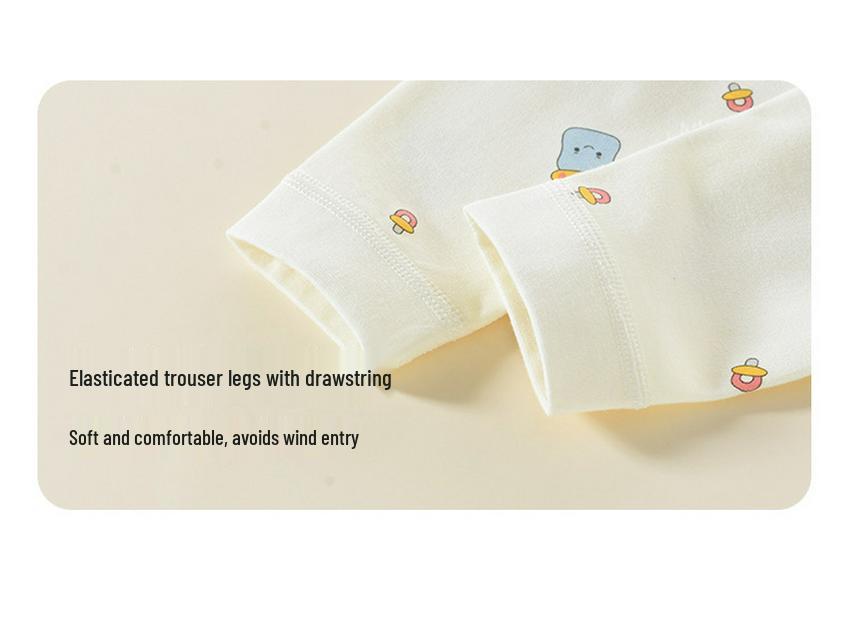 Set Haine Bumbac Toamnă Bebeluș: Salopetă Velcro pentru Nou-născut cu Croi Deschis