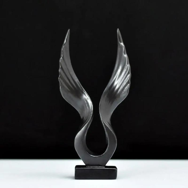 Modern Nordic Style Eagle/Angel Wings Statue Sculpture Figurine Resin 3D for Decorative Accories TV Bar Cabinet Office Gifts
