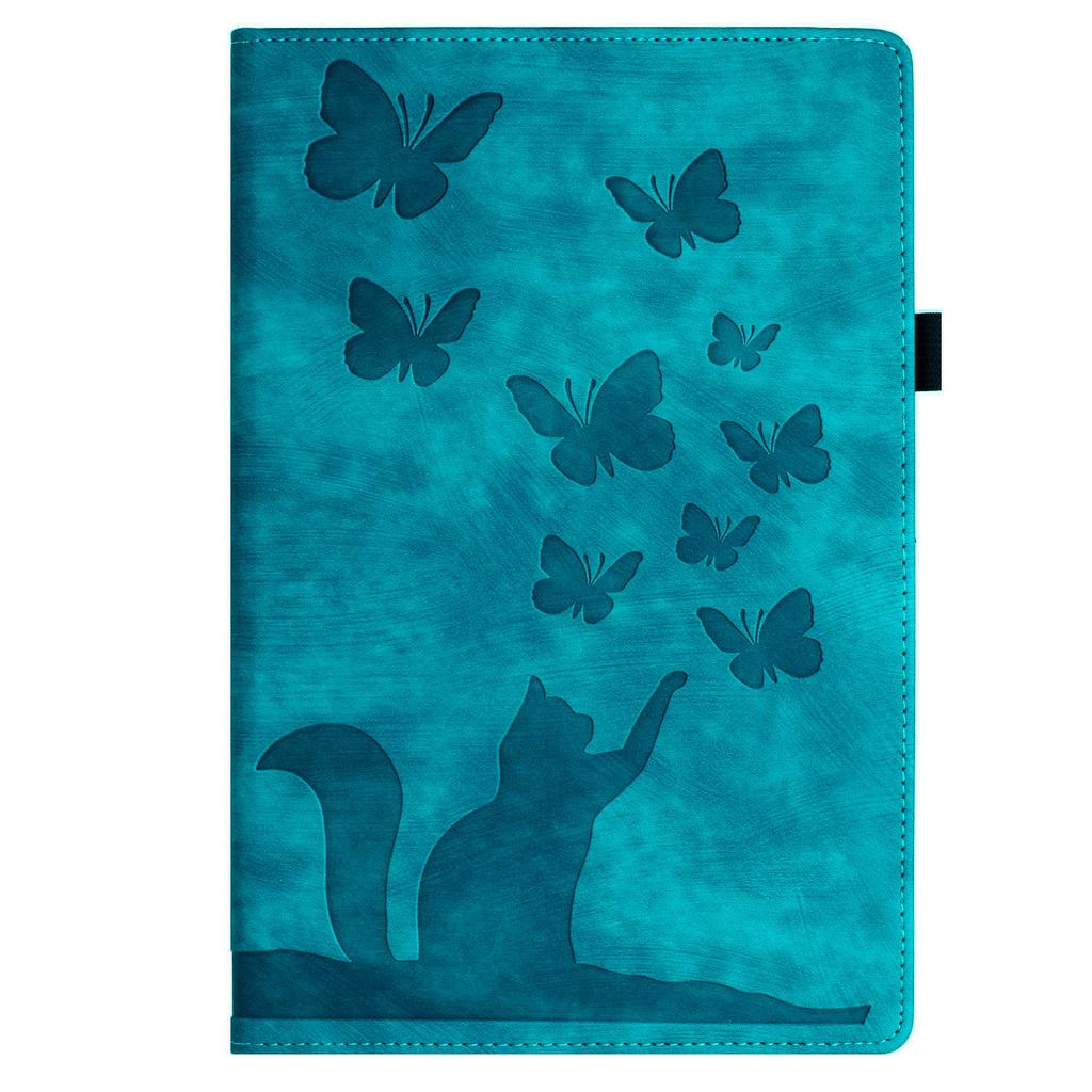 Cute Cat Leather Wallet Cards Solt Case for IPad Pro 11 2022 10.9 10th 10.2 10.5 Air 1 2 9.7 2018 MINI 3 Emboss Butterfly Cover