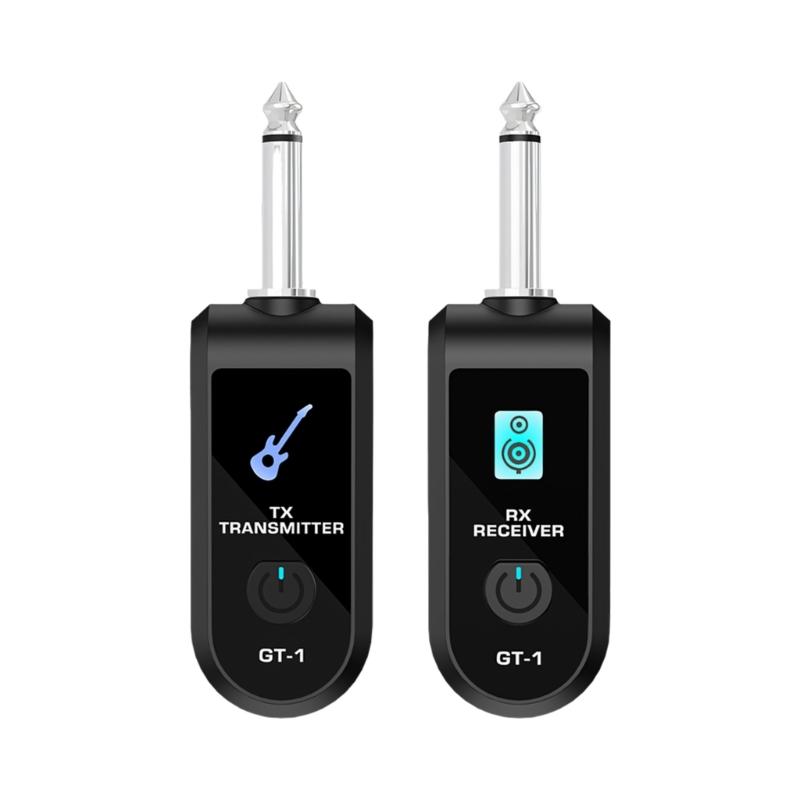 

2.4G Wireless Microphones Transmitter Receiver Long Ranges Signal For Guitar Bass Conference Presentations Clear Sound