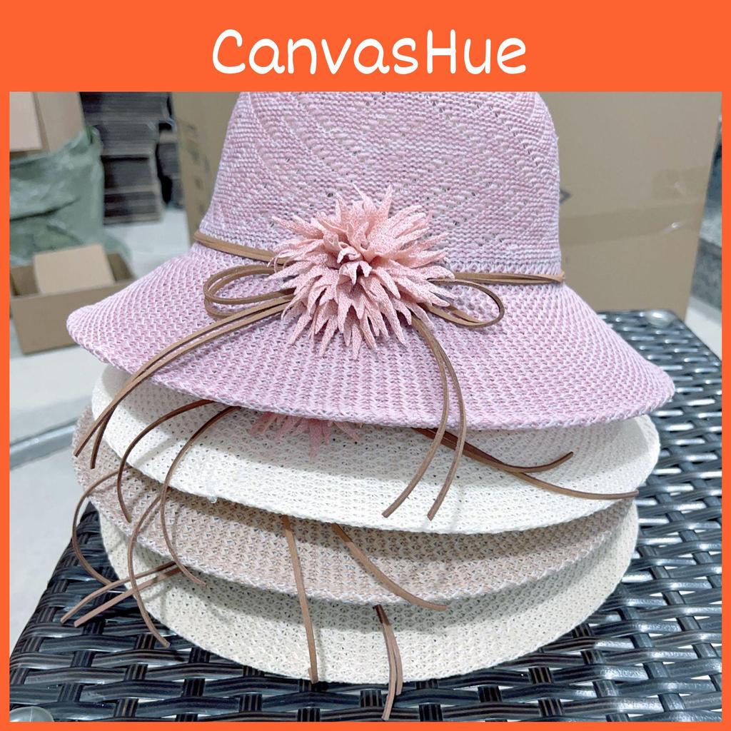 Summer Straw Hat With Big Brim For Sun Shade And Outdoor Activities