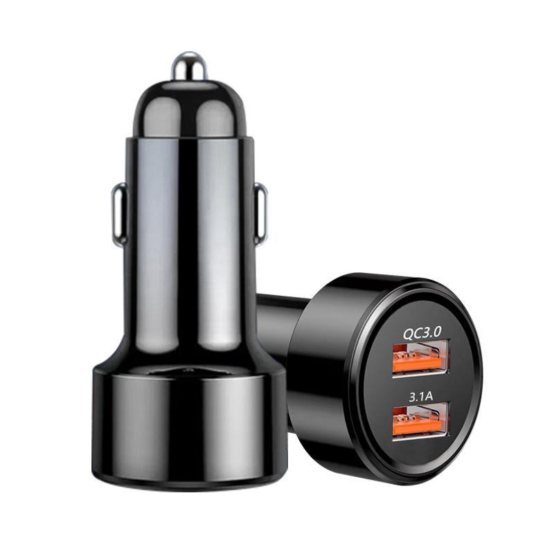 Quick Charge 3.0 Car Charger For Mobile Phone Dual Usb Car Charger Qualcomm Qc 3.0 Fast Charging Adapter Mini Usb Car Charger