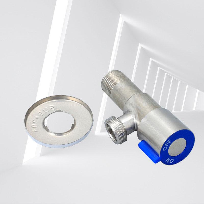 Household Shut-off Valve Thickened Explosion-proof Angle Valve for Hot and Cold Water Triangle Valve for Toilet and Water Heater