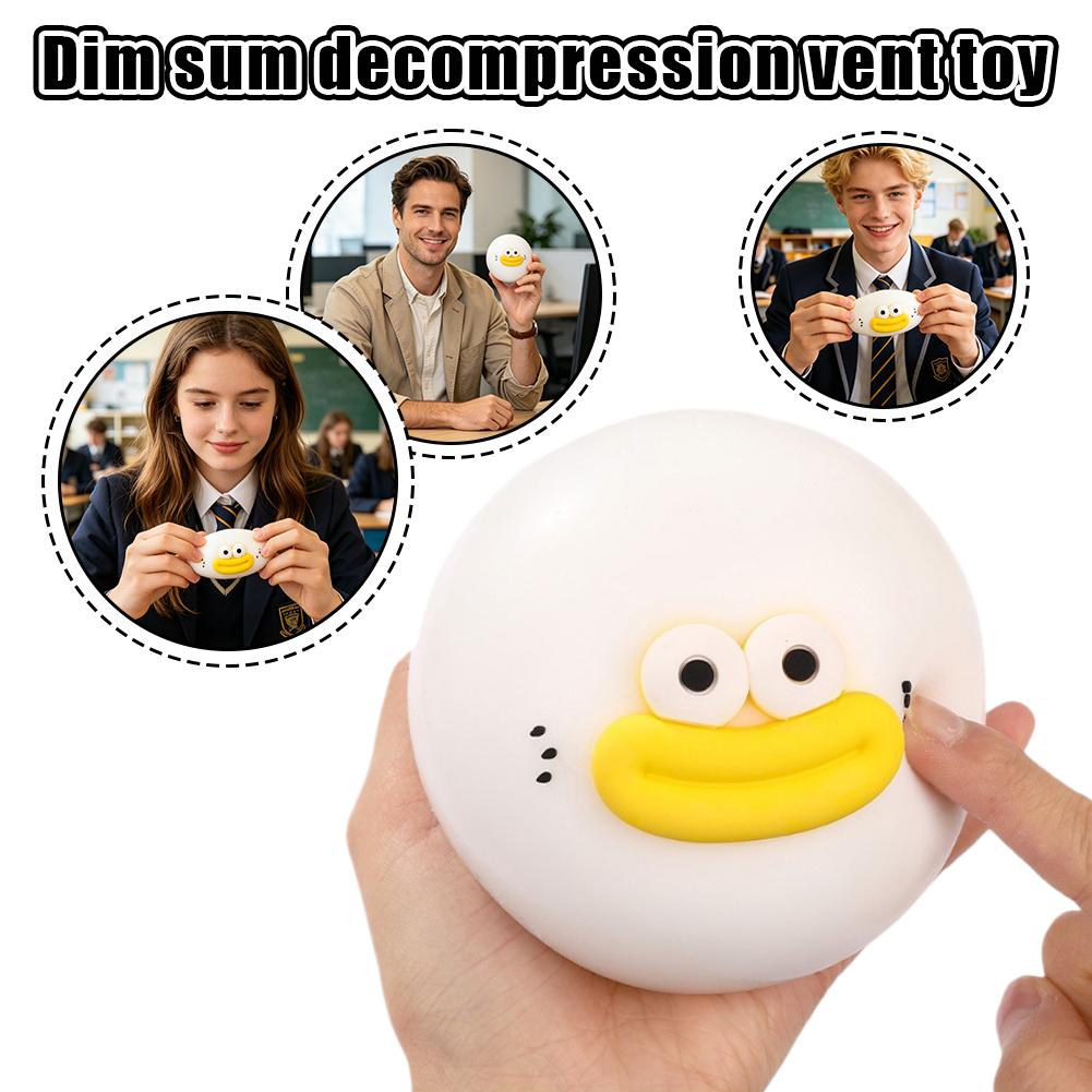 Cute Big Eyed Bun Squishy Toy, Giant Fluid Funny Mochi Squeeze Toy, Fidget Toy Kawaii Party Favors Kids Birthday Gifts Random