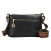 Soft leather messenger bag middle-aged mother bag 2025 new multi-layer shoulder bag wide shoulder strap shoulder small satchel