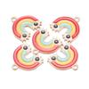 10-40pcs/lot Rainbow Series Alloy Pendants Alloy Letter Enamel Charms For DIY  Jewelry Making  Accessories Necklace Bracelet