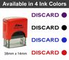 Printtoo Discard Self Inking Rubber Stamp Pre,Inked Office Stamp, Home Office Business Stationery, 38 x 14 mm,
