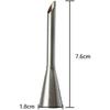 2PCS Cream Icing Piping Nozzle Tip Stainless Steel Nozzle Cream Puff Decor Small Pastry Icing Piping Tool
