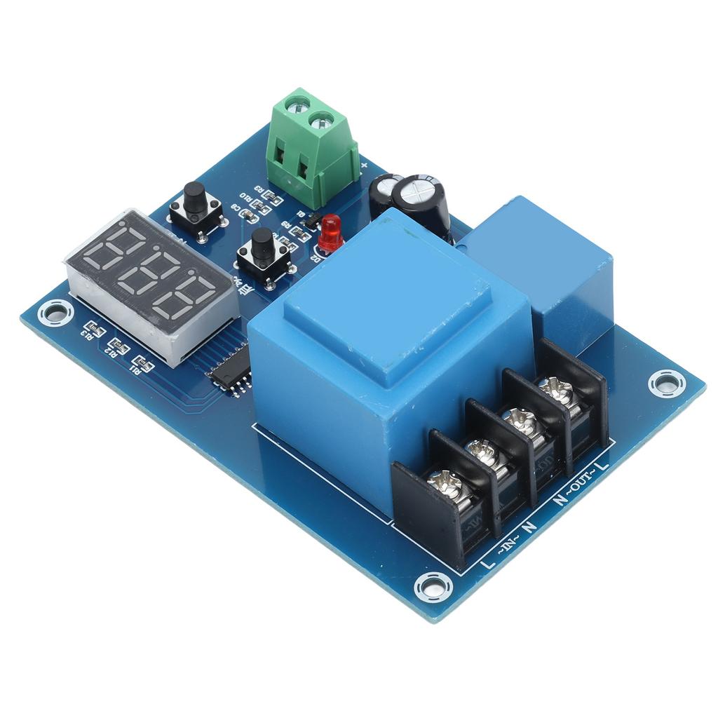 Ladekontrollmodul Batterieladegerät Controller Schutzplatine Digitalanzeige AC220V