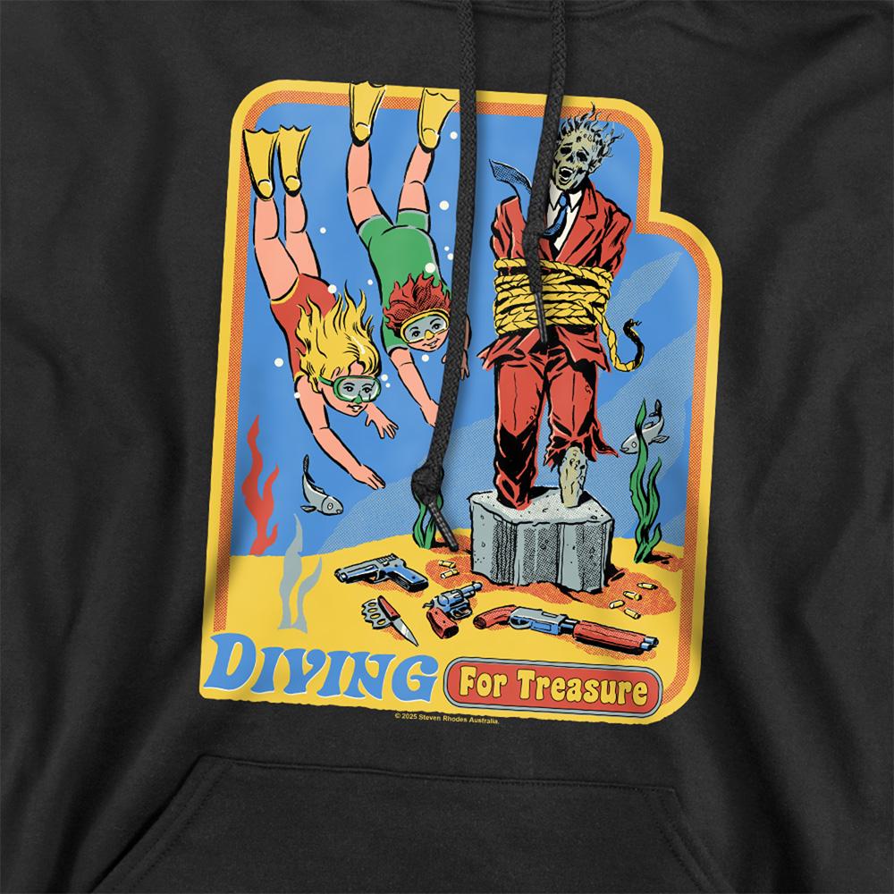 Steven Rhodes Unisex Adult Diving For Treasure Hoodie