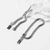 3-Line Cube Slim Layered Chain Bracelet (C2503AC1285_SV)