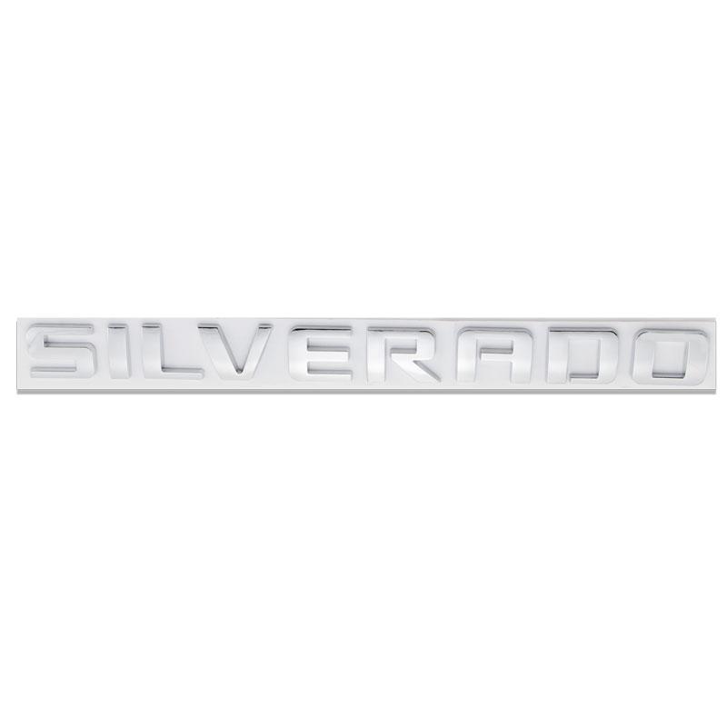 3D ABS (Plastic) Car Styling Car Side Fender Tail Trunk Decal Sticker Badge For Chevrolet SILVERADO LTZ LT Letters Logo Sticker