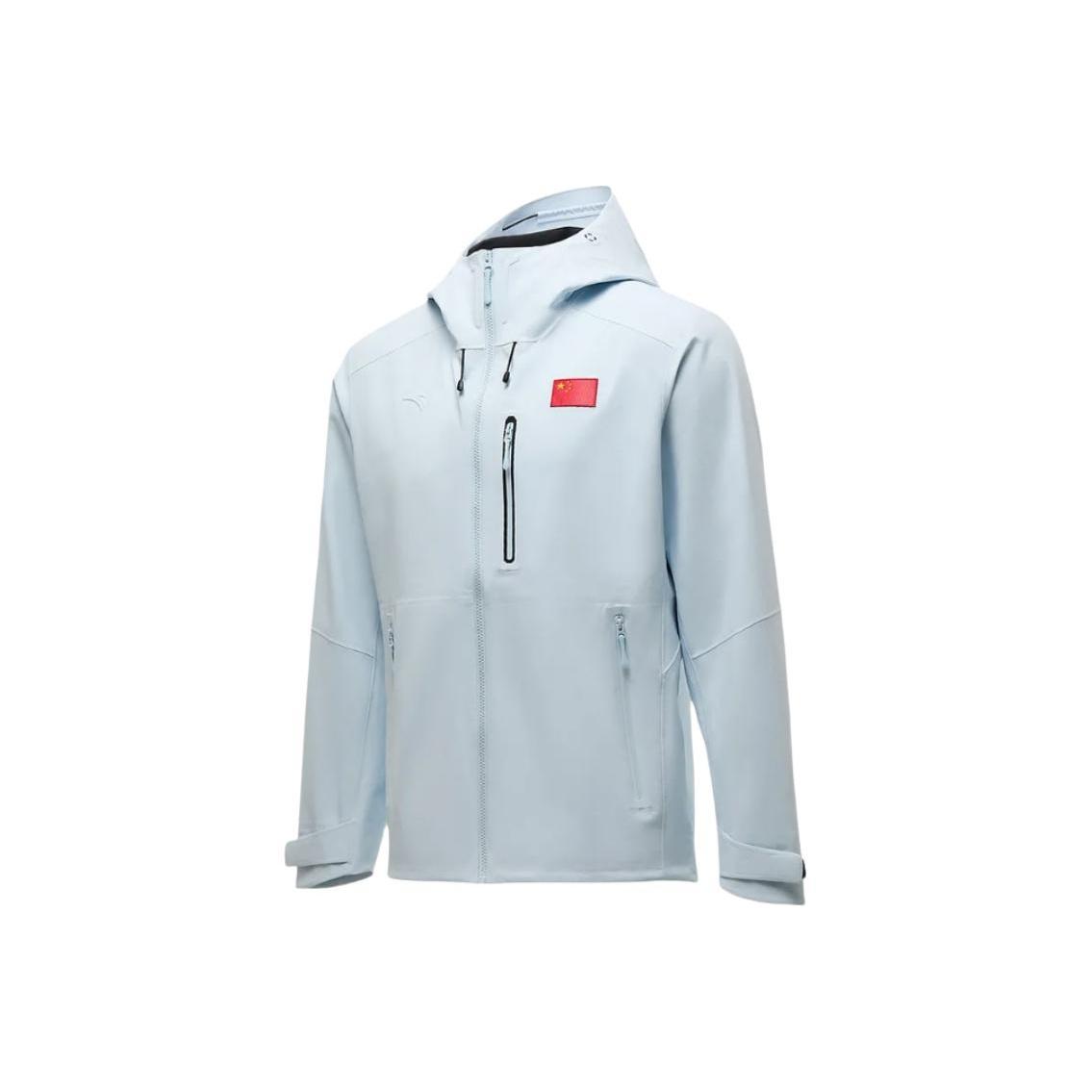 

Anta Куртка мужская 452540106-1 на молнии, универсальная, с капюшоном, повседневная, спортивная, софтшелл, водонепроницаемая, ветрозащитная, дышащая, прочная XL