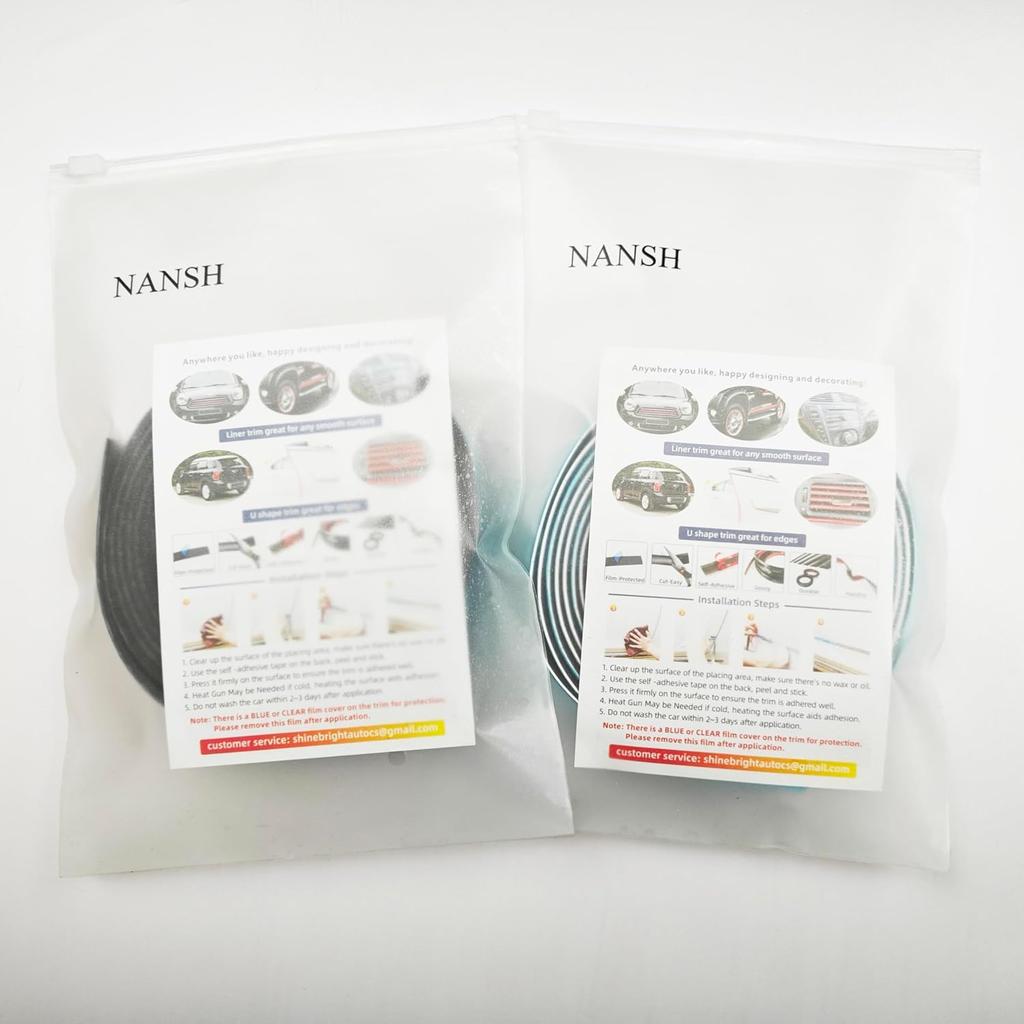 16Ft Glossy Black Automotive Car Exterior And Interior Molding Trim Universal Bumper Window Door Body Side Decorative Strip Scratch-Proof (1 Inch