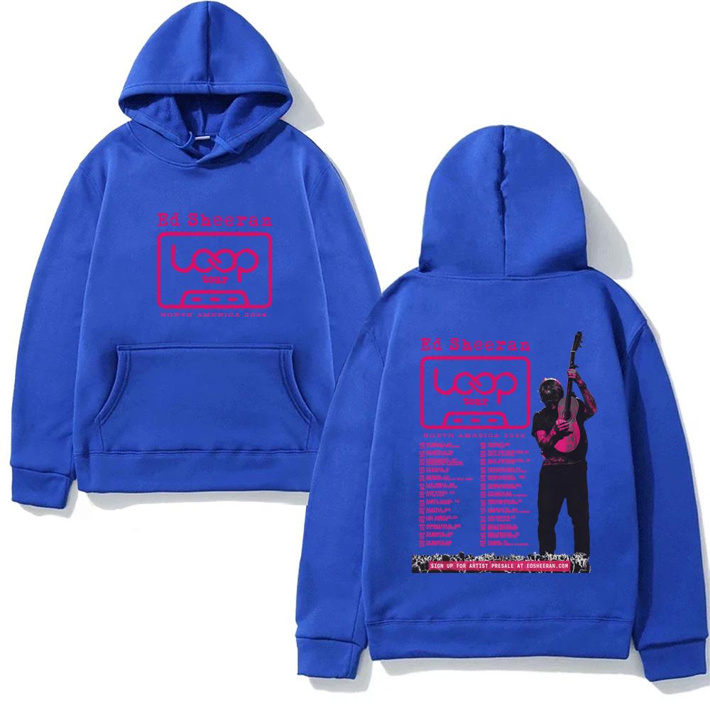 Funny Ed Sheeran 2026LOOP Tour Hoodie NEW Grunge High Quality Sweatshirts Long Sleeve Clothes Punk Hoody Comfortable Hooded Moletom Men Women Clothing