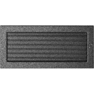 Vent Cover 17x37 Black and Silver with Blinds