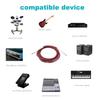 Guitar Cable 6.35mm 1/4'' Mono Instrument Cord for Electric Mandolin 3/5/1/1.8/10meters
