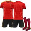 2526 Belgien Heim Rot Nr. 7 De Bruyne Trikot Nr. 10 Lukaku Fußballtrikot