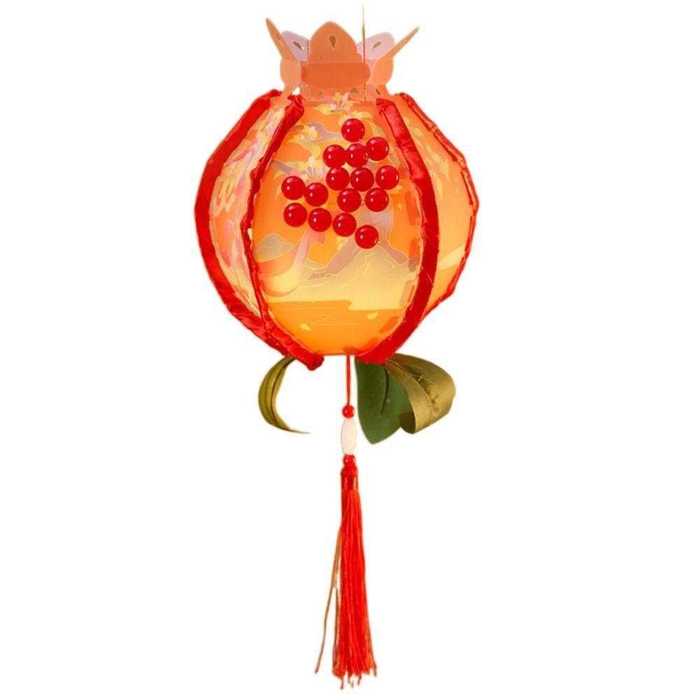 

Кролик Гранатовый фонарь Светящиеся ручные фонарики Креативные фонари к Празднику середины осени Детский подарок оранжевый