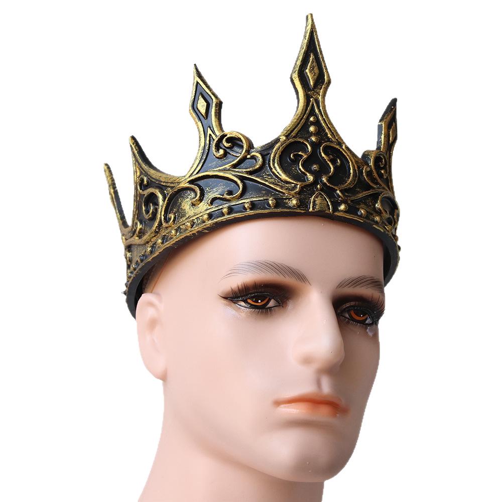 Medieval Retro Dark Style Crown for Cosplay and Costume Parties