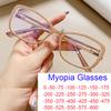 Fashion Computer Anti Blue Light Glasses Men Women Clear Optical Spectacle Luxury Small Frame Myopia Glasses Prescription -2.5