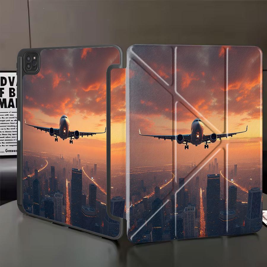 

Чехол-держатель City Night Flight для планшета iPad Mini 6 7 Air 4 5 M3 M2 1 2 M4 11 дюймов Pro 11-го 10-го 9-го 8-го 7-го 12,9 дюйма Pro iPad Mini 7 8.3