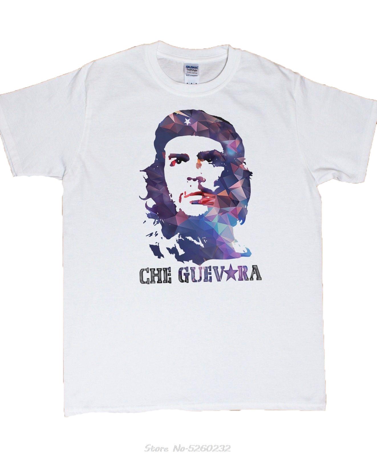 Unisexs Che Guevara Abstract Face Image Tshirt NEW Viva La Revolution Retro TS785 Short Sleeves New Fashion TShirt Unisex Clothing S