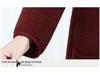Women's Winter Fleece Jacket: Hooded, Thick, Warm Wool Blend Coat for Middle-Aged and Elderly