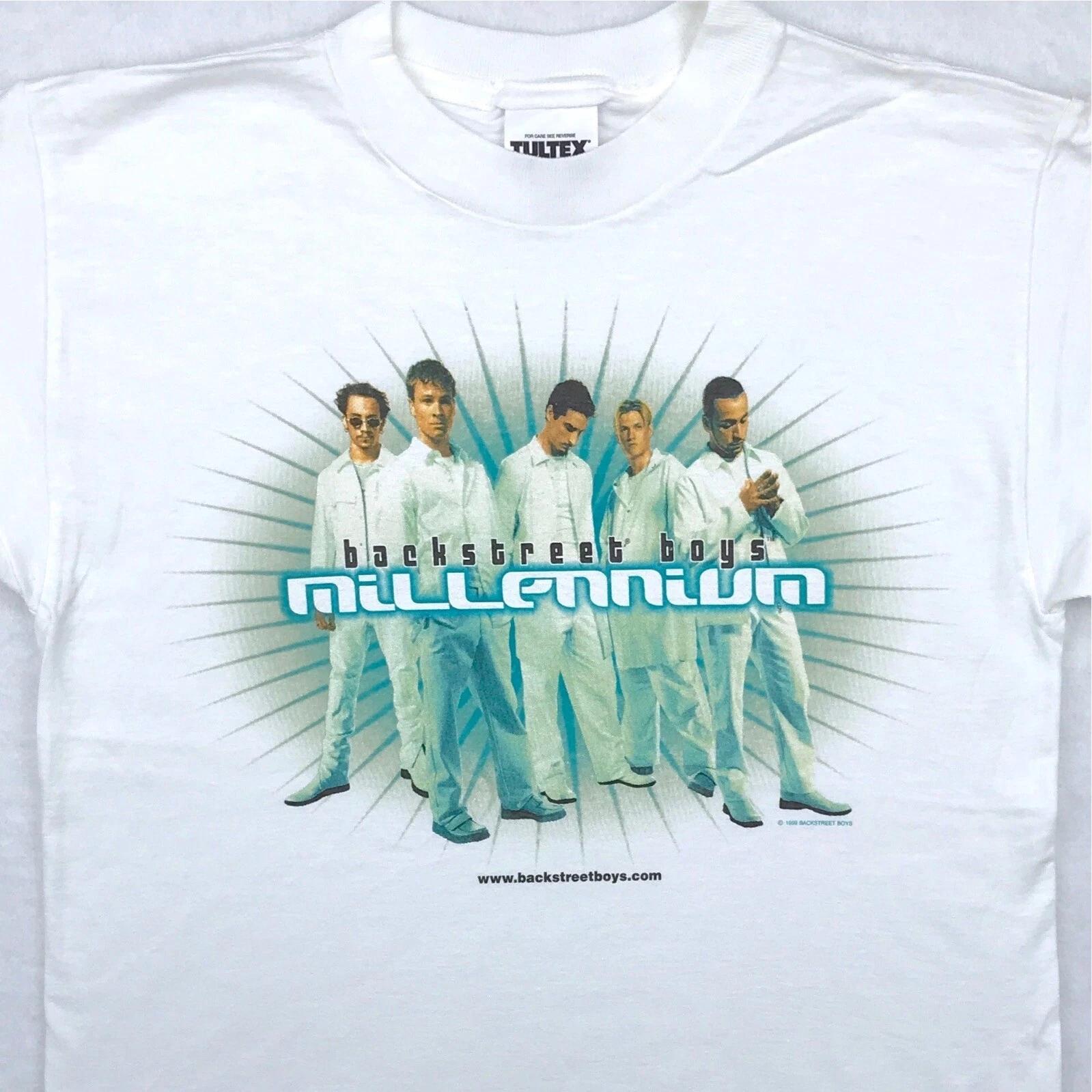 

NOS vintage 90s BACKSTREET BOYS MILLENNIUM CONCERT T-Shirt XS rock pop boy band 4XL
