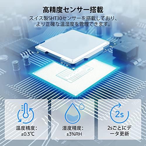 Govee WiFi Digital Wireless Thermometer and Hygrometer with High Accuracy, Alarm, Anomaly Notification, 3 Sensors, 1 Gateway, for Flu Prevention, Temp